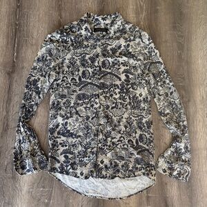 Zara Man Badass Rockstar Button Down Shirt